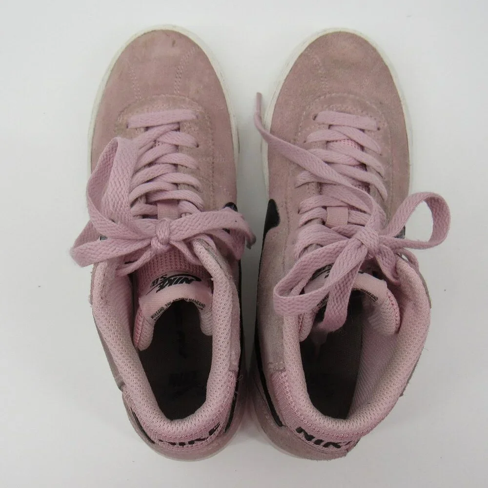 Women's Nike SB Bruin High Skate Shoes Medium Soft Pink Suede DR0126-600 Size 6 - Picture 4 of 8